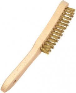 Mako drátěný mosazný kartáč, 3řadý