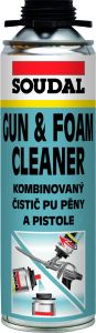 Soudal čistič PU pěny a pistole, 500 ml