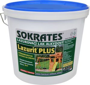 Sokrates Lazurit Plus středněvrstvá lazura na dřevo, bezbarvá, 4 kg