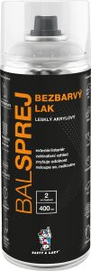 BALSPREJ univerzální akrylový lak ve spreji, bezbarvý lesk, 400 ml