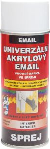 BALSPREJ vrchní univerzální akrylová barva ve spreji, RAL 9003 signální bílá, 400 ml