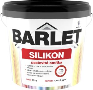 BARLET silikon pastovitá omítka zrnitá 1,5 mm, 25 kg