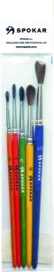 Spokar 7102 sada školních štětců, č. 2, 4, 6, 8, 10