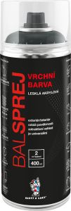 BALSPREJ vrchní univerzální akrylová barva ve spreji, RAL 7005 šedá myší, 400 ml