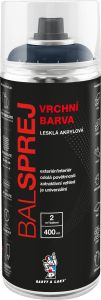 BALSPREJ vrchní univerzální akrylová barva ve spreji, RAL 7031 šedomodrá, 400 ml