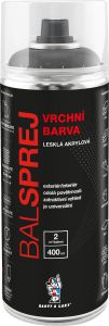 BALSPREJ vrchní univerzální akrylová barva ve spreji, RAL 9007 šedá hliník, 400 ml