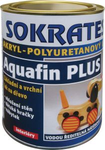 Sokrates Aquafin Plus Lesk základní a vrchní lak na dřevo do interiéru, 600 g