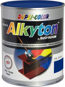 Dupli-Color Alkyton Lesk, samozákladová barva na rez, Ral 5010 enziánová modrá, 750 ml