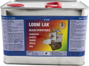 HB-Lak S1119, lodní lak, transparentní lak na lodě, 4 l