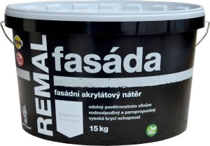 REMAL Fasáda akrylátová fasádní barva bílá 15 kg
