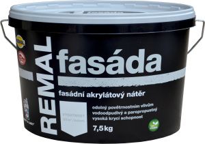 REMAL Fasáda akrylátová fasádní barva bílá 7,5 kg
