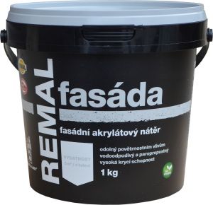 REMAL Fasáda akrylátová fasádní barva bílá 1 kg