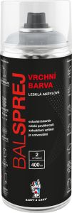 BALSPREJ vrchní univerzální akrylová barva ve spreji, RAL 7035 šedá světlá, 400 ml