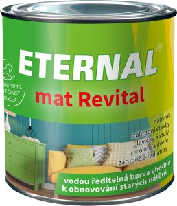 Eternal mat Revital barva k obnovování starých nátěrů, 201 bílá, 100 g