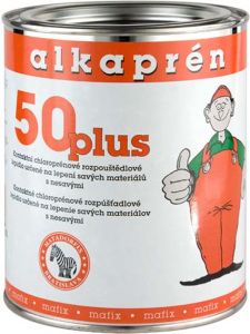 Alkaprén 50 plus, beztoluenové kontaktní lepidlo na gumu, kov, sklo, 1 l