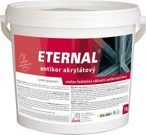 Eternal Antikor základní barva na kov antikorozní, šedá, 5 kg