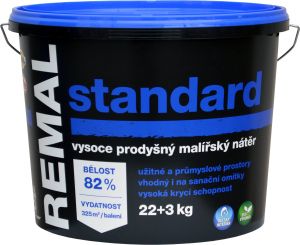 REMAL Standard vysoce prodyšná barva na zeď, 22+3 kg