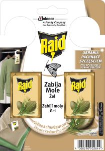 Raid háček proti šatním molům s vůní cedru, 2 ks