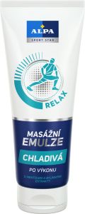 Alpa Sport Star Relax chladivá masážní emulze po výkonu, 210 ml