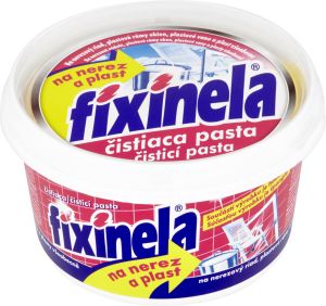 Fixinela na nerezové nádobí a plasty, čistící pasta, 200 g