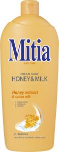 Mitia Honey & Milk tekuté mýdlo, 1 l