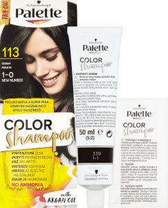 Obrázek 2. produktu Schwarzkopf Palette Color Shampoo barva na vlasy 113 černá, 50 ml
