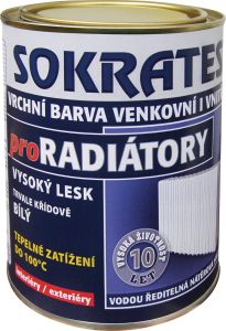 Sokrates Radiátor vrchní barva na radiátory, 1000 bílá, 0,7 kg