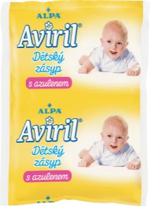 Alpa Aviril dětský zásyp s azulenem sáček, 100 g