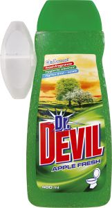 Dr. Devil Apple Fresh, WC gel + košíček, 400 ml