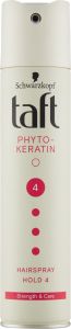 Taft Keratin, lak na vlasy ultra silný, síla fixace 4, 250 ml