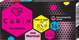 Carin Normal dámské tampony, 16 ks