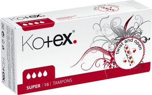 Kotex Super tampóny, 16 ks