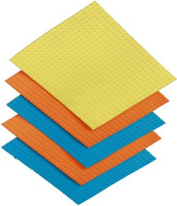 Spokar utěrka houbová, 18 × 15 cm, balení 5 ks