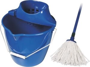 Spokar Cotton úklidová souprava, kbelík, ždímač, mop, 1 sada