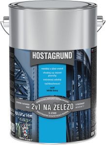 Hostagrund 2v1 S2160 základní i vrchní barva na kov, 0100 bílá, 4 l