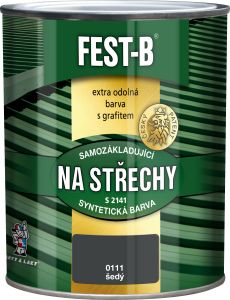 FEST-B S2141, antikorozní nátěr na železo, 0111 šedý, 800 g