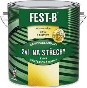 FEST-B S2141, antikorozní nátěr na železo, 0570 tmavě zelený, 2,5 kg