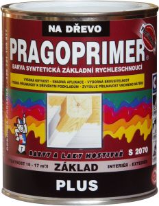 Pragoprimer Plus S 2070 základní barva na dřevo, 0100 bílá, 600 ml