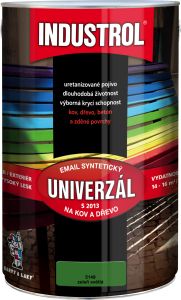Industrol S2013 univerzál lesk vrchní barva na kov a dřevo, 5149 zeleň světlá, 4 l