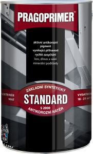 Pragoprimer Standard S2000 základní barva na kov, 0840 červenohnědá, 4 l