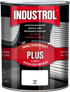 INDUSTROL Plus vrchní barva na kov i dřevo S2071, 1000 bílá, 750 ml