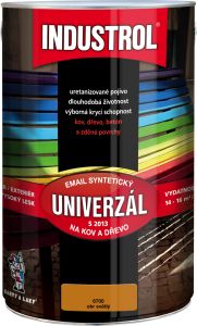 Industrol S2013 univerzál lesk vrchní barva na kov a dřevo, 6700 okr světlý, 4 l