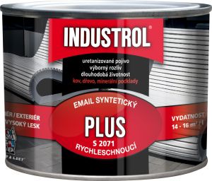 INDUSTROL Plus vrchní barva na kov i dřevo S2071, 1000 bílá, 375 ml