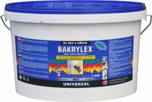 Bakrylex Univerzál mat V2066 barva na dřevo a kov 0100 bílá, 10 kg