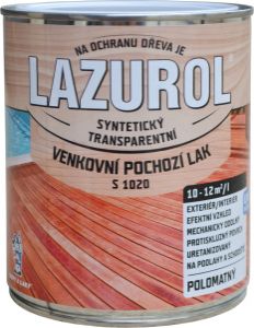 Lazurol s1020 pochozí lak na dřevo polomat, bezbarvý, 750 ml