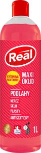 Real Maxi Úklid s květinovou parfemací čistič na podlahy nerez, sklo, plasty, antitatický, 1 l