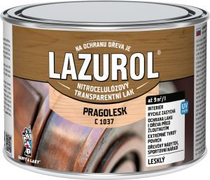 Lazurol Pragolesk C1037 nitrocelulózový lak na dřevo 375 ml