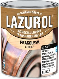 Lazurol Pragolesk C1037 nitrocelulózový lak na dřevo 750 ml