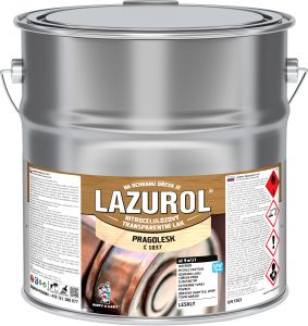 Lazurol Pragolesk C1037 nitrocelulózový lak na dřevo 9 l