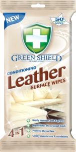 Green Shield úklidové vlhčené ubrousky na kůži a koženku, 50 ks